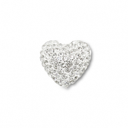 Perles bohème coeur Argenté