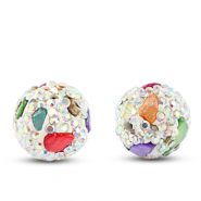 Perles bohème rond Multicolore clair