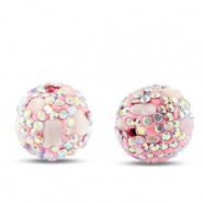 Perles bohème rond Rose clair
