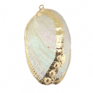 Pendentifs coquillage specials Moule Perle-doré