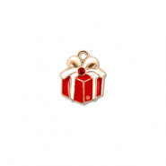 Breloques en m&eacute;tal zirconium cadeau Dor&eacute;-rouge-blanc