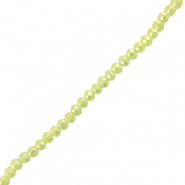 Perles à facettes 6x4mm disque Heishi Vert clair