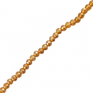 Perles à facettes 6x4mm disque Heishi Marron