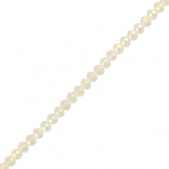 Perles &agrave; facettes 4x3mm disque Heishi Transparent