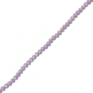 Perles à facettes 3x2mm disque Heishi Gris lavande foncé