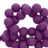 Perles acryliques 4 mm Violet foncé