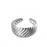 Bagues en acier Inox Argenté