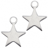 Breloques DQ &eacute;toile Argent&eacute; antique (sans nickel)