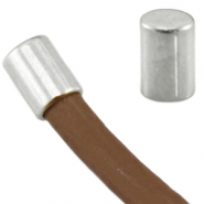 Embouts en métal DQ tube Ø3mm Argenté antique (sans nickel)
