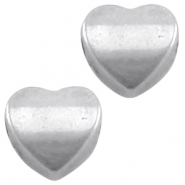 M&eacute;tal DQ c&oelig;ur 8mm Argent&eacute; antique (sans nickel)