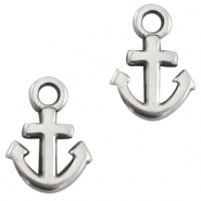Breloques en m&eacute;tal DQ ancre Argent&eacute; antique (sans nickel)