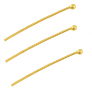 Clou à tête boule en métal DQ 25mm Doré (sans nickel)