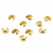 Apprêts en métal DQ cache perles à écraser 5mm Doré (sans nickel)