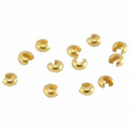 Apprêts en métal DQ cache perles à écraser 4mm Doré (sans nickel)