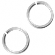 Apprêts en métal DQ anneau brisé 6.5mm Argenté antique (sans nickel)