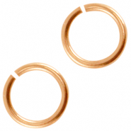 Apprêts en métal DQ anneau brisé 4.5mm Doré rosé (sans nickel)