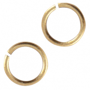 Apprêts en métal DQ anneau brisé 4.5mm Bronze antique (sans nickel)