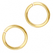 Apprêts en métal DQ anneau brisé 12mm Doré (sans nickel)
