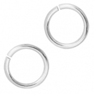 Apprêts en métal DQ anneau brisé 12mm Argenté antique (sans nickel)