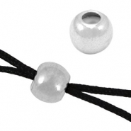 Perles d'arrêt en métal DQ 6mm argenté antique (sans nickel)