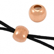 Perles d'arrêt en métal DQ 5mm Doré rosé (sans nickel)
