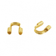 Apprêts en métal DQ wire guardian / protection pour fil 5mm (Ø0.56mm) doré (sans nickel)