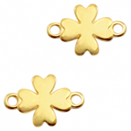 Breloques en métal DQ connecteur trèfle Doré (sans nickel)