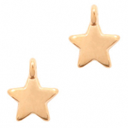 Breloques en m&eacute;tal DQ &eacute;toile Dor&eacute; ros&eacute; (sans nickel)