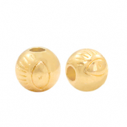 Perles en m&eacute;tal DQ avec oeil 6mm Dor&eacute; (sans nickel)