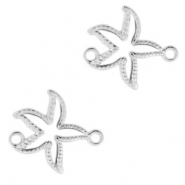 Breloques en métal DQ connecteur étoile de mer Argenté antique (sans nickel)