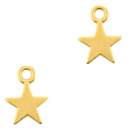 Breloques en m&eacute;tal DQ &eacute;toile Dor&eacute; (sans nickel)
