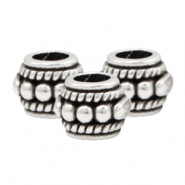 Perles en m&eacute;tal DQ d&eacute;co Argent&eacute; antique (sans nickel)