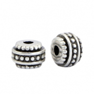 Perles en m&eacute;tal DQ d&eacute;co Argent&eacute; antique (sans nickel)
