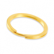 Appr&ecirc;ts en m&eacute;tal DQ anneau porte-cl&eacute;s 25mm Dor&eacute; (sans nickel)