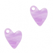 Breloques Plexx coeur Rose lilas