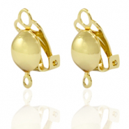 Apprêts en métal DQ boucles d'oreilles clips Doré (sans nickel)