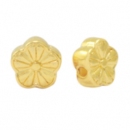 Perles en métal DQ fleur Doré (sans nickel)