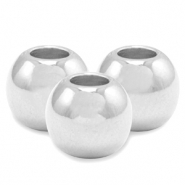 Perles en m&eacute;tal DQ 6mm Argent&eacute; antique (sans nickel)