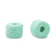 Perles en c&eacute;ramique DQ grecque 5mm Turquoise clair