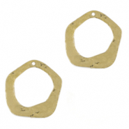 Breloques en m&eacute;tal DQ irr&eacute;gulier Dor&eacute; (sans nickel)