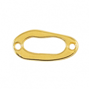 Breloques en métal DQ connecteur ovale Doré (sans nickel)