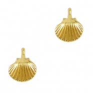 Breloques en m&eacute;tal DQ coquillage Dor&eacute; (sans nickel)
