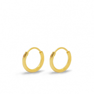 Apprêts en métal DQ boucles d'oreilles créoles 12mm Doré (sans nickel)