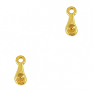 Breloques en m&eacute;tal DQ goutte Dor&eacute; (sans nickel)