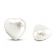 Imitations perles d’eau douce coeur Blanc