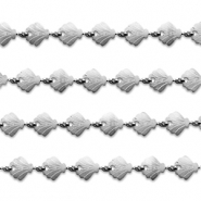Apprêts en acier Inox chaîne maille jaseron coquille Argenté