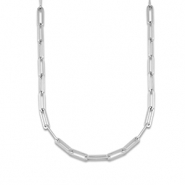 Colliers en acier Inox chaîne maille Argenté