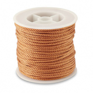 Cordon tendance 2mm Marron camel