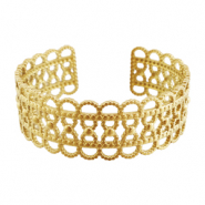 Bracelets en acier Inox jonc Doré
