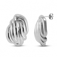 Boucles d'oreilles / puces d’oreilles en acier Inox Argenté